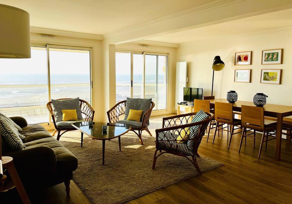 Appart T4 Lumineux Avec Terrasse Vue Mer Le Touquet Luaran gambar