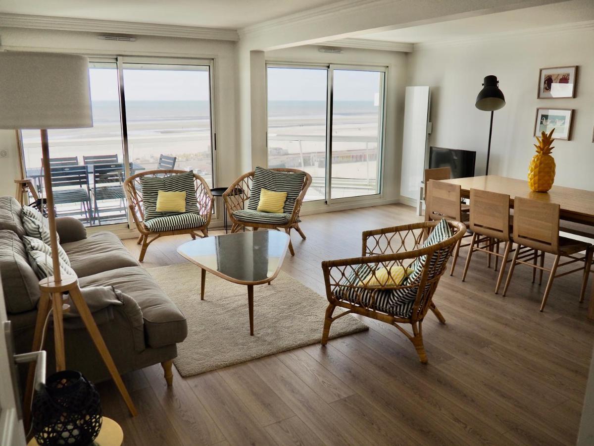 Appart T4 Lumineux Avec Terrasse Vue Mer Le Touquet Luaran gambar