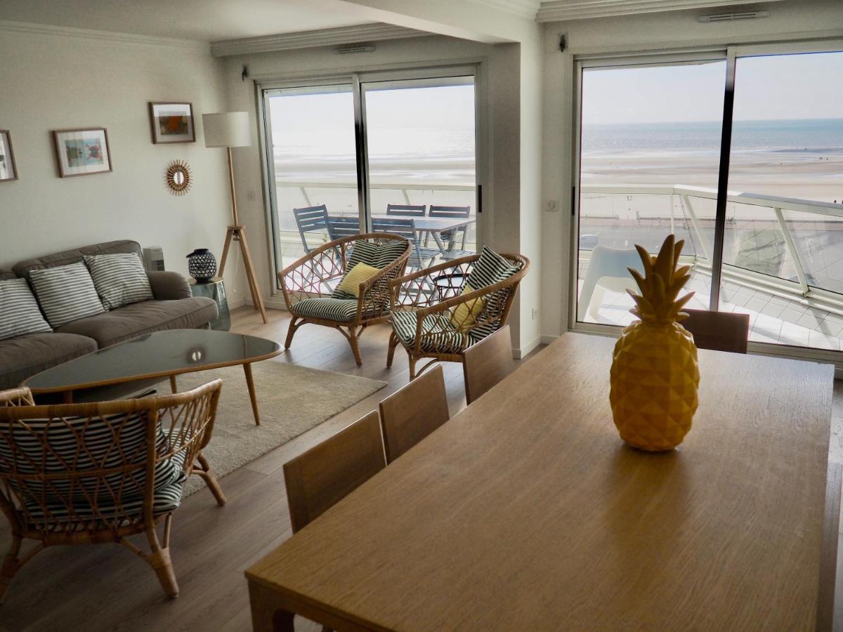 Appart T4 Lumineux Avec Terrasse Vue Mer Le Touquet Luaran gambar